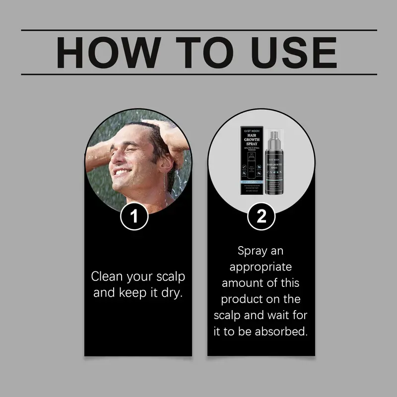 Men's Hair Care Spray, 1/3 Counts Nourishing Hair Care Mist for Strengthening Hair, Moisturizing Hair Care Product for Men 8