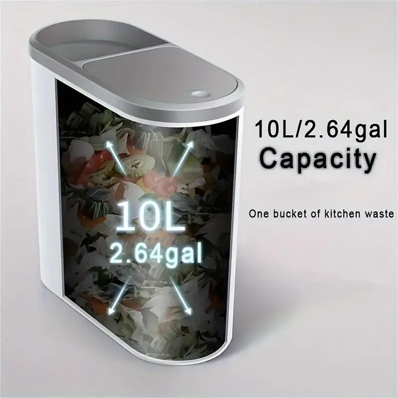 Bathroom Toilet Trash Can, 1 Count Household Creative Narrow Space Trash Can, Kitchen Bin, Large Capacity Press Type Trash Can with Lid, Home Organizer, Back to School Supplies, 2024 Home Essentials, Men Gifts , Bathroom Accessories 2
