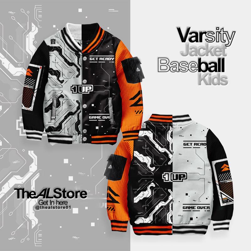 jaket anak varsity / Element 1 up/ /Limited/ORANGE Fashion 0