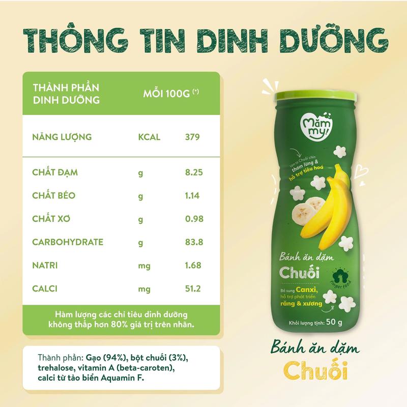 Bánh ăn dặm hũ Mămmy vị trái cây và rau củ giúp hỗ trợ tiêu hoá cho bé 6 tháng tuổi, hũ 32-50g bánh  ăn  vặt  đủ  loại  cho  bé bánh  ăn  dặm  gerber  vị  phô  mai 7