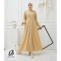 Gambar GAMIS OZIAS BROKAT PREMIUM 09630 LD 105 I Gamis Simpel Remaja I Gamis Lebaran Nyaman Mewah - hitam dari Ozias.id Kota Administrasi Jakarta Barat 3 Tokopedia