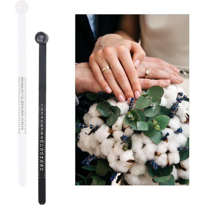Ring Size Measuring Tool, Reusable Ring Size Measuring Tool with Magnifier, Hand Measuring Tool for Home & Office 5