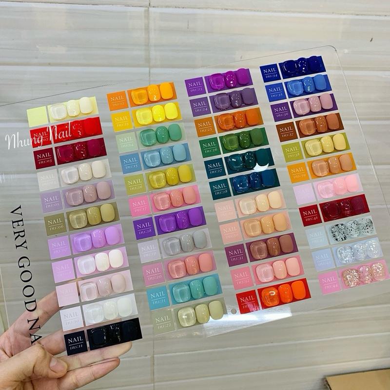 Set sơn gel very good nail 44   màu ,  sơn Hàn Quốc, tặng cặp base Top + bảng màu