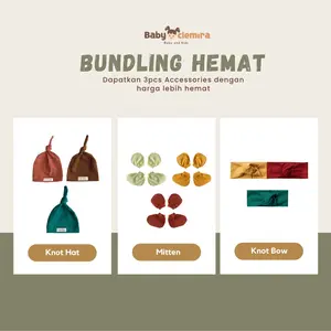 BOHOPANNA - BUNDLING KNOT HAT / KNOT BOW / MITTEN