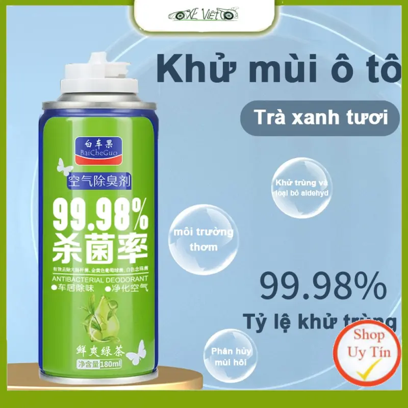 Chai Xịt Khử Mùi và Khử Trùng Nội Thất Ô Tô Chuyên Dụng KCX 180ml 7