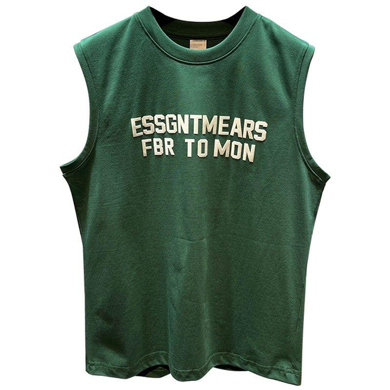 Men's Clothing Men's Sports Fitness Vest Men's Summer Internet Celebrity Sleeveless T-Shirt Men's New American Style Printed Fashion Tank Top 3