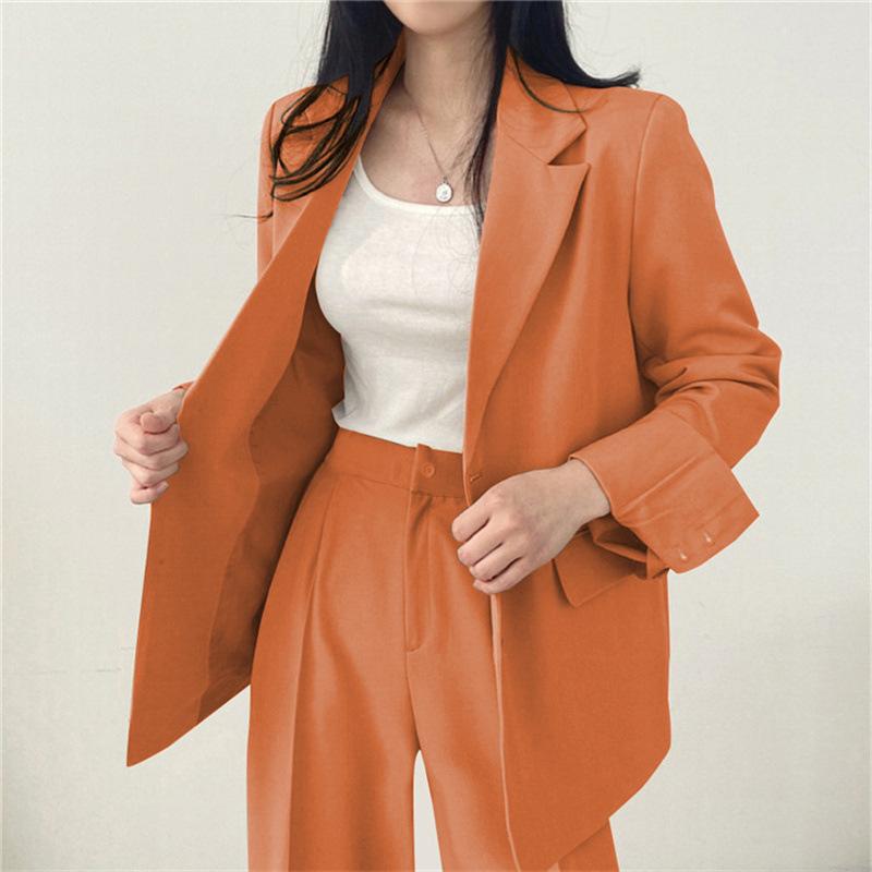 Product Introduction of Suit Jacket for Women 2024 Spring New Korean Style Coat Temperament Commute Blue Design Sense Niche Suit for Women 25