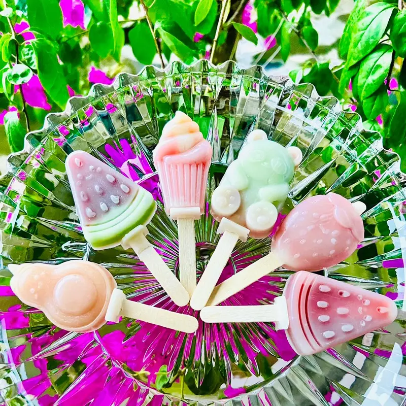 Kẹo sáp Hình Que Kem siêu hot hương vị trái cây mix vị.  Ăn Vặt Candy 2