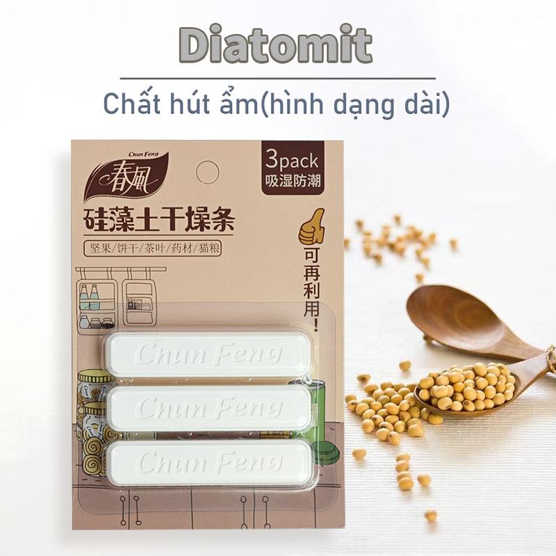 [Fragrant Life] Chất hút ẩm đất tảo cát, dải sấy diatomaceous, giàu đất tảo cát hút ẩm, sử dụng nhiều lần để bảo quản ngũ cốc và đồ ăn nhẹ 0