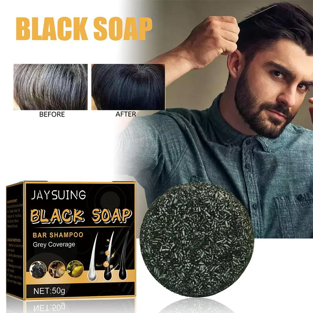 Natural Shampoo Darkening Soap Black Hair Shampoo Hair Soap Polygonum Shampoo Care Hair Soap Q1Y2