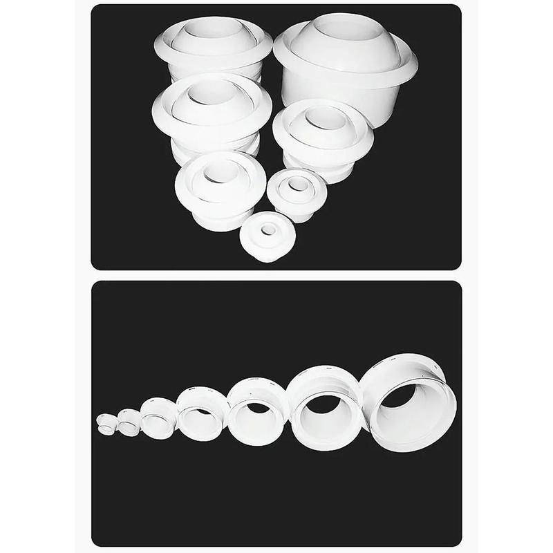 Product Introduction of Fast and Fast2 1Pcs New Circular Air System Outlet Valve Adjustable White Spherical Nozzle Air Vent 75/100/150/200mm ABS Central Ventilation Outlet 19