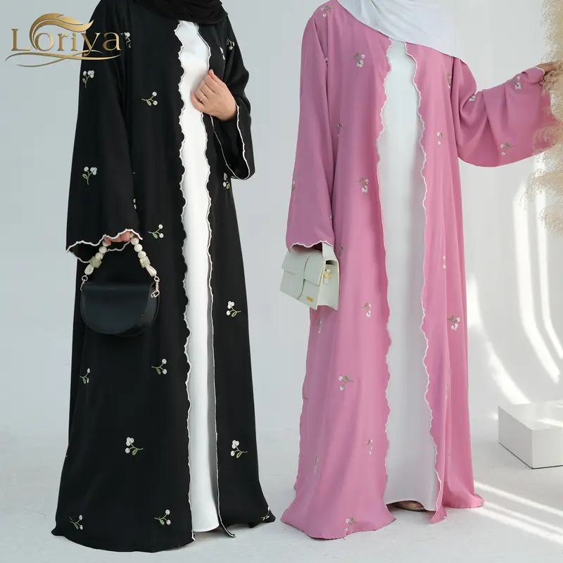 Áo Cardigan Ren Thêu Hoa, Phong Cách Thanh Lịch, Dubai Loriya, Trung Đông Và Thổ Nhĩ Kỳ, LR881 0