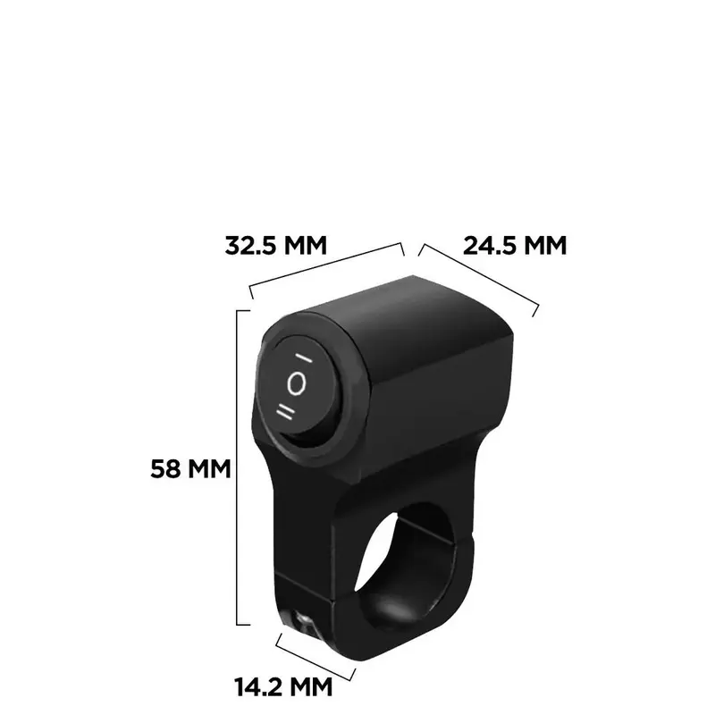 Đèn chiếu sáng phụ Domino cho xe máy - Công tắc 3 chế độ chống nước 7