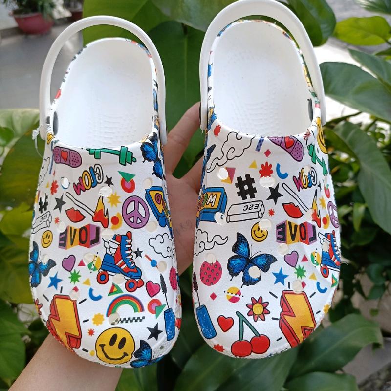( Phom To Lùi Một Sezi) Sục Hình Mặt Cười Nam  -Nữ, Sezi Từ 27-38 Hàng Duva Siêu Nhẹ Chất liệu eva Chống Trơn Trượt Chống Thấm Nước . Đế Bằng 3