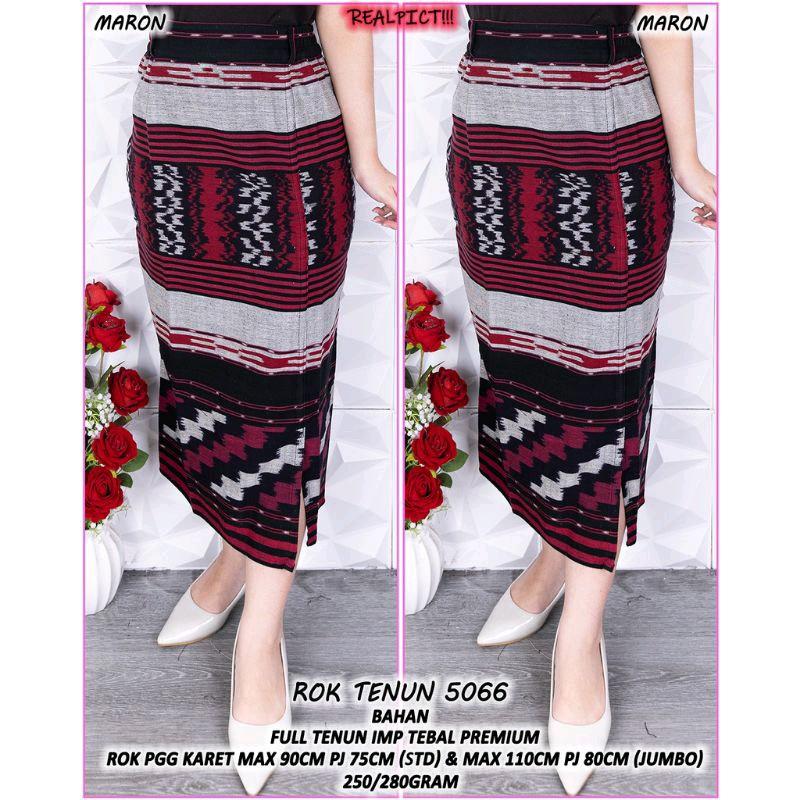 rok span tenun lurus,rok kantor 7/8 belah samping 4