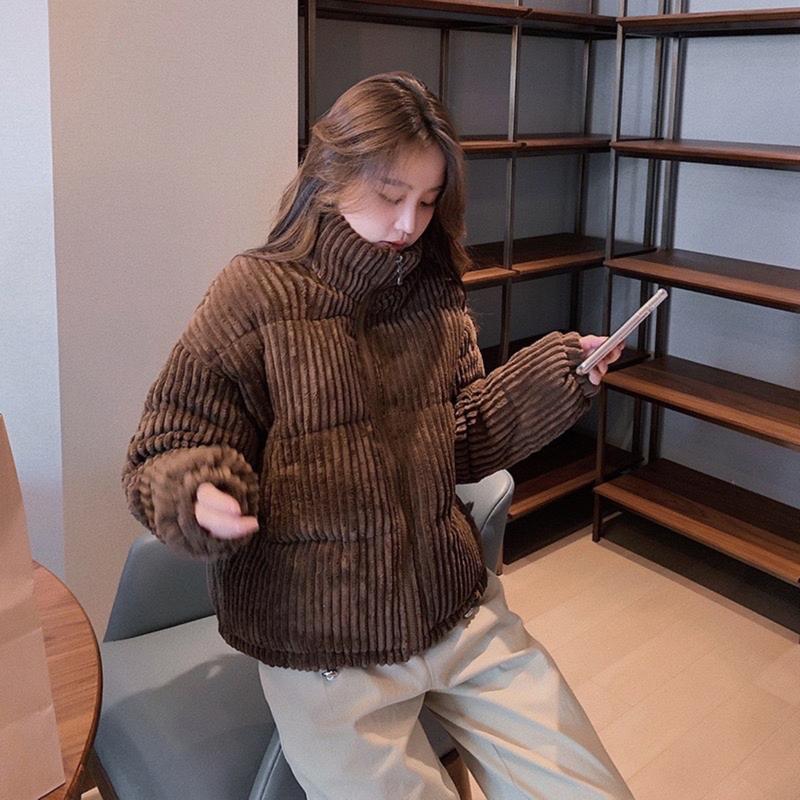 [GIÁ TƯƠNG TÁC] MS201 Áo phao nhung tăm siêu ấm hot trend Top