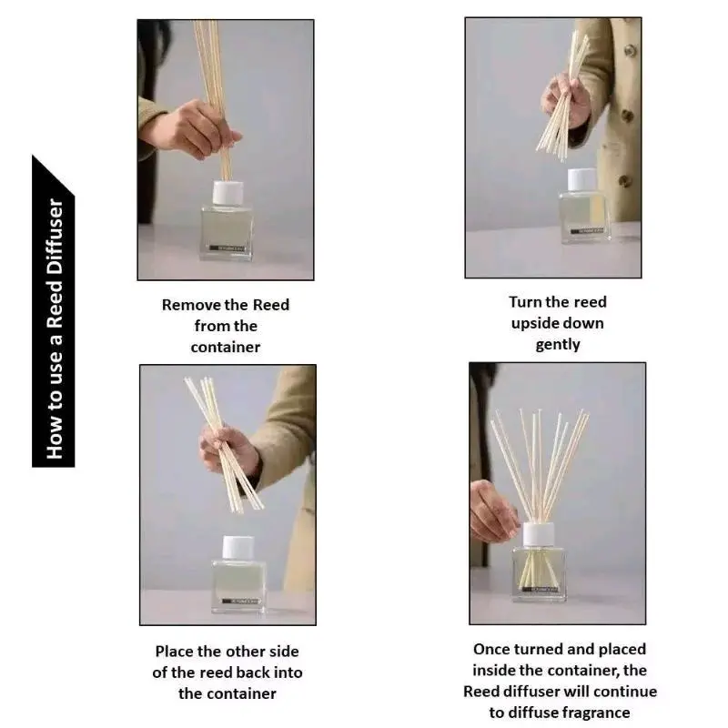 Reed Diffuser Alat Pengharum Ruangan Aromatherapy Parfum Essensial Oil Stik Parfume Device Hiasan 4
