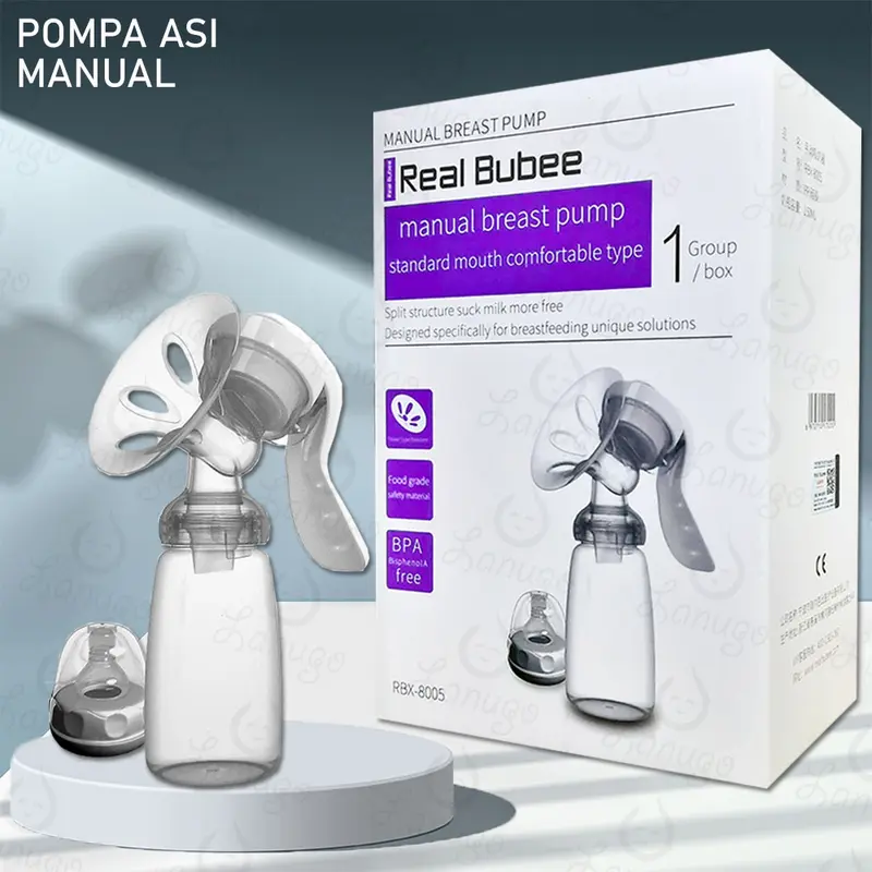 Pompa Asi Original Real Bubee / Breast Pump Manual BPA Free 0