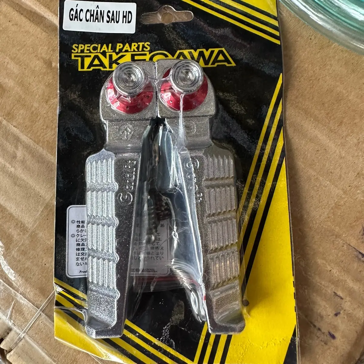 Gác Chân Sau Takegawa cho Honda và Yamaha mới 100% - Tặng Ốc và Lông Đền Đỏ - Phụ Tùng