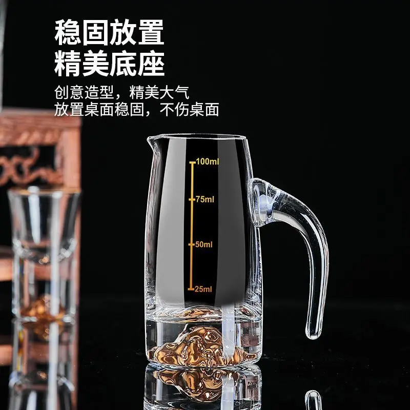Bộ Ly Rượu Lá Vàng Jinshan, Bộ Ly Shot, Giá Cả Phải Chăng, Bộ Rượu Sang Trọng, Thích Hợp Cho Hộ Gia Đình Trung Quốc, Ly Đạn Thủ, Cốc Rượu, Cốc Rượu, Mới Cho Năm 2024 4