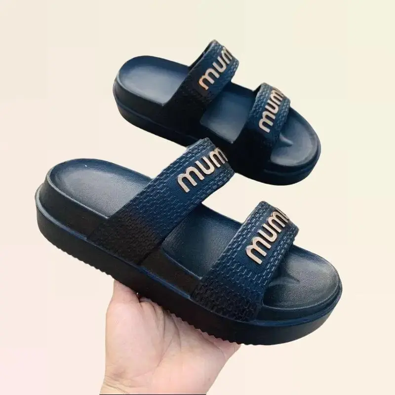 Dép hai quai nữ hoạ tiết mumu độn đế 4cm