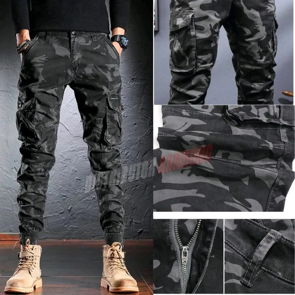 Celana cargo Jogger Camouflage Sport Pria Celana Jogger loreng Celana termurah