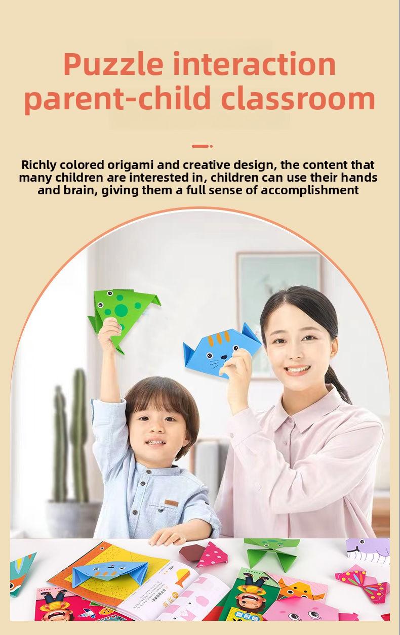 Product Introduction of Creative Origami Book 3D Paper Airplane Craft Kit For Kids Children Age 5-12 Educational STEM DIY Art Projects Step By Step Tutorials With Colorful Paper Sheets Indoor Rainy Day Activities Creative Fun Learning Toys 11