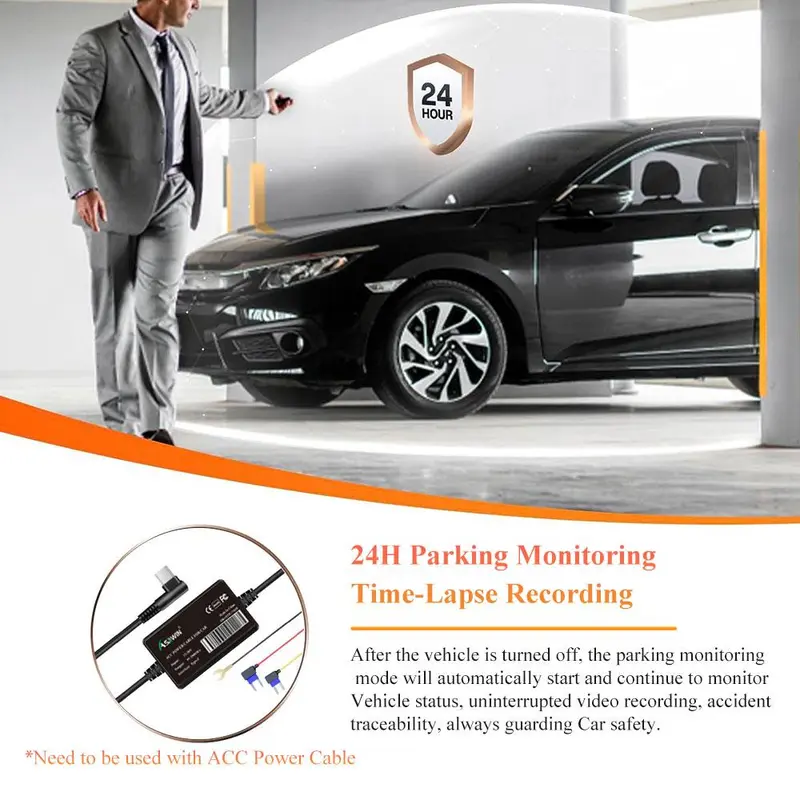 4K Car Video Recorder, 1 Set WiFi Dash Cam, 1080P Car Camera, Dual Lens Car Video Recorder, AHD HDR WDR Loop Recording Backup Camera, Parking Monitoring Night-Vision 7