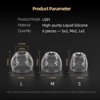 Gambar KZ LS01 Ear Tips High Transparency Liquid Silicone Eartips For Earphone - S 1 Pair dari NADDA OFFICIAL STORE Kota Administrasi Jakarta Barat 2 Tokopedia