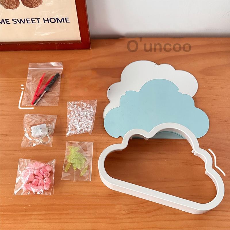 Product Introduction of COD Tulip Mirror Lamp 3 Colors Best Gift Cloud Night Light DIY Tulip Lamp Creative Flower Lamp 20