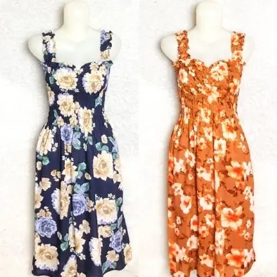 Daster Kerut Pendek Bunga Wanita Rayon