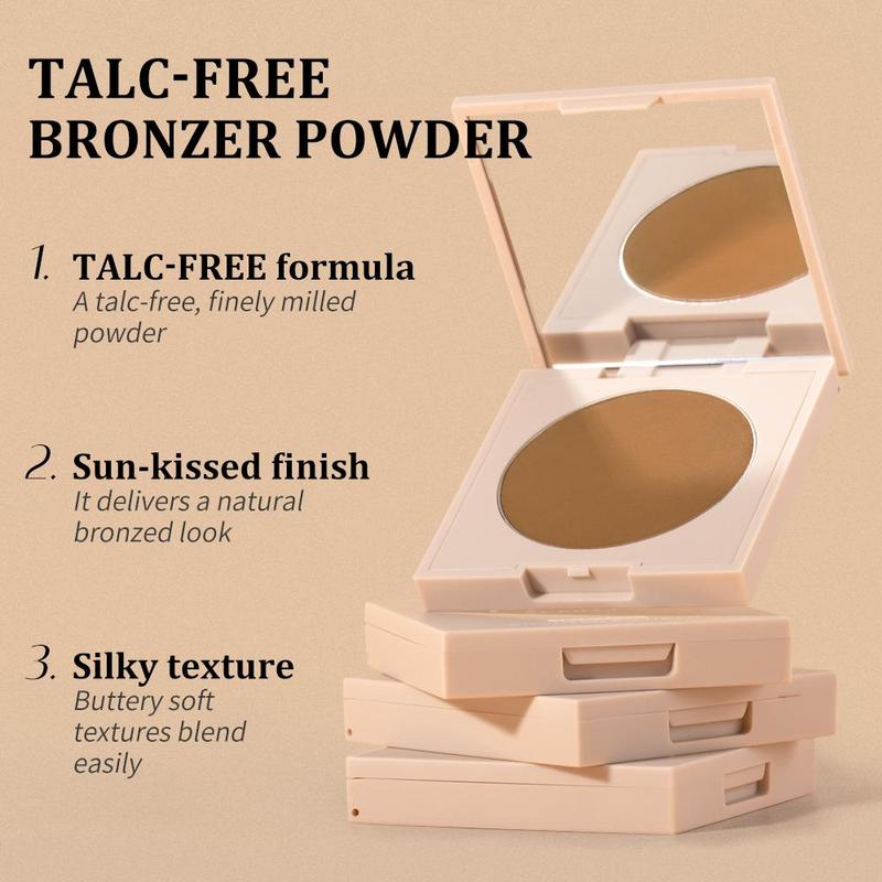 Long-lasting Bronzer Facial Contour Palette with Mirror, Portable Multipurpose Makeup Palette, Facial Makeup Tools & Supplies 4