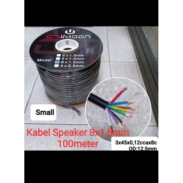 Kabel speaker CRIMSON isi 8 x 1.5 mm / Meter 0