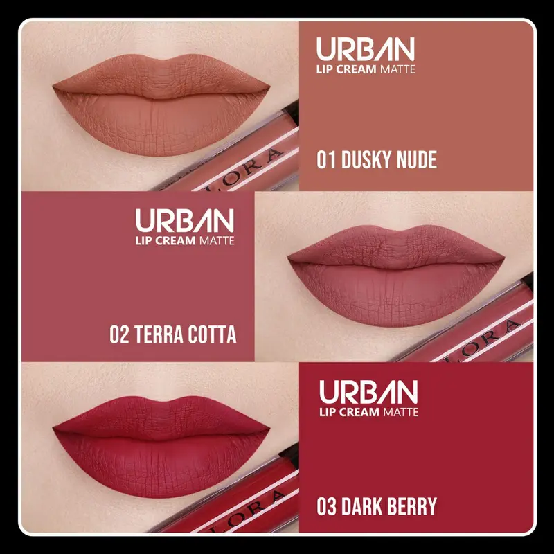 cod original IMPLORA (BPOM) urban Lipcream Mate Termurah Tahan Lama Kering Lipstick 6