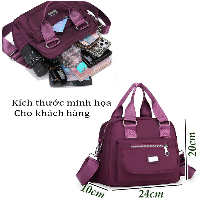 [ AVAMA DZ05] Túi xách đeo vai, đeo chéo, chất vải chống thấm nước, nhiều ngăn tiện lợi, mang đi chơi, đi làm, cho các chị em, cho các mẹ trung niên Bag Nữ 4