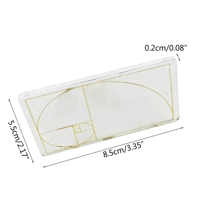 Product Introduction of Acrylic Ruler Golder Ratio Correction Tools for Artist Designer Architects 0