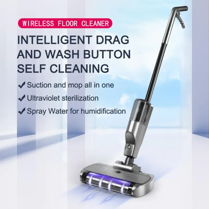 Rechargeable Electric Mop Vacuum Cleaner, Smart Home Floor Cleaning Robot, Wet & Dry Use Floor Cleaning Machine, Household Cleaning Tool for Home & Commercial Use 2