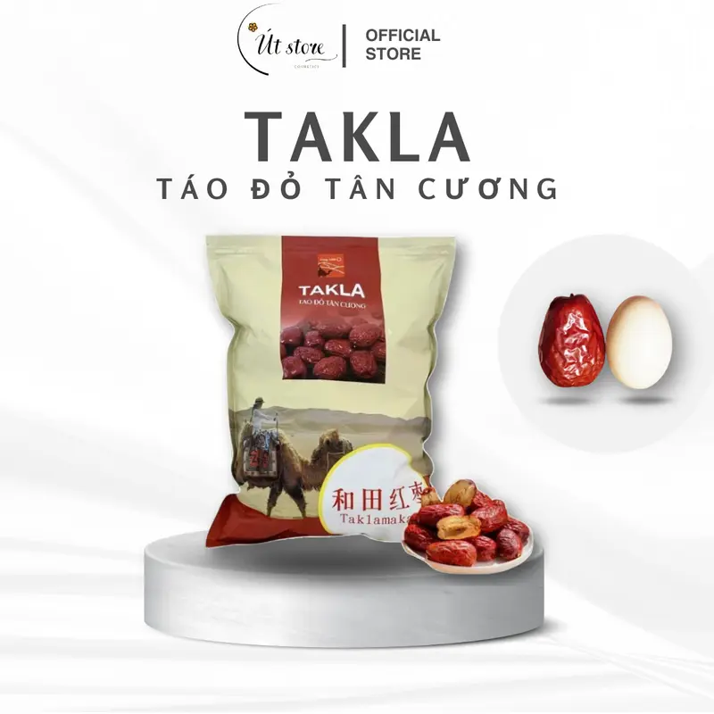 TÁO KHÔ (1kg) - KẸO TÁO Lạc Đà (300Gr) - KẸO TÁO HOA HỒNG (300gr) - TÁO MÚI SẤY GIÒN (500gr) 2