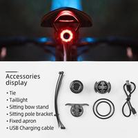 Gambar ROCKBROS Q3 Brake Tail Light Lampu Belakang Sepeda Dengan Sensor Rem Outdoor - Black dari Maxxiebike Kota Administrasi Jakarta Utara 4 Tokopedia