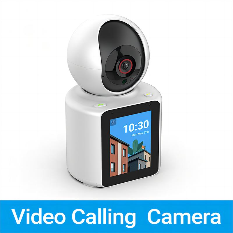 Product Introduction of 2MP HD Wireless WiFi Two-Way Camera, 2.8 Inch IPS Screen, 360 ° 1080P Home Security Camera, 5V USB Power Supply, with Audio, Two-Way Call, Automatic Humanoid Tracking, Night Vision Camera 9