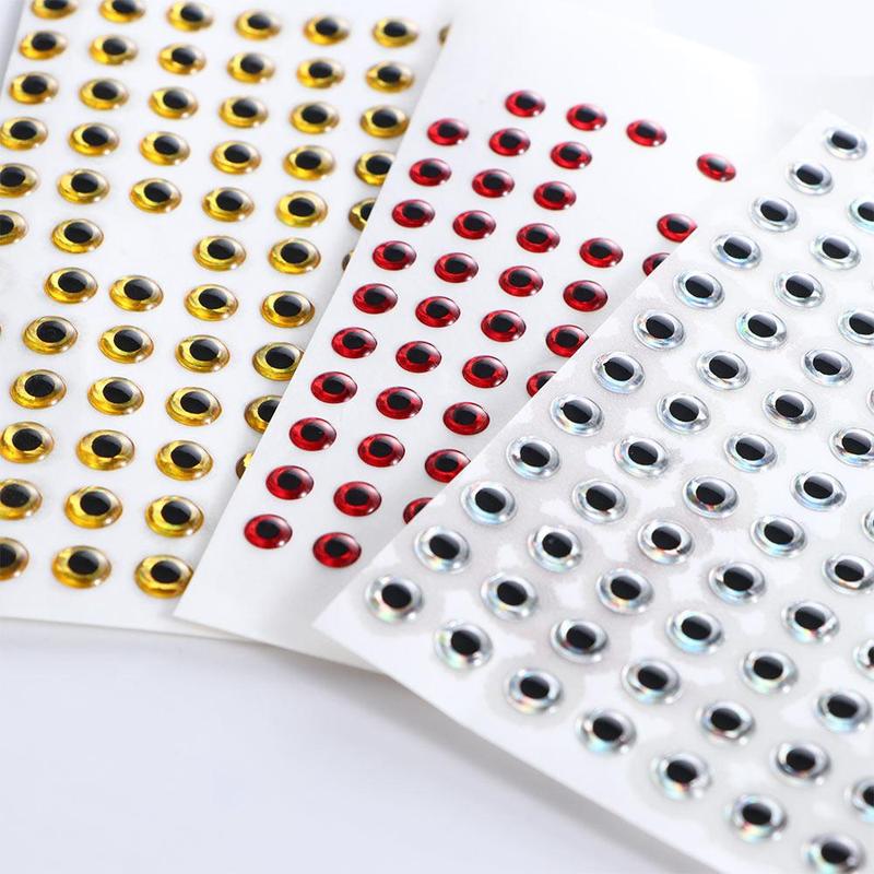 Product Introduction of Mắt Cá Nhân, Mắt Cá Nhân, Mắt Mồi Câu Cá, Mắt 3D, Mắt Giả Mô Phỏng, Mắt Tự Làm, 100 Cái / lốc, Có Kích Thước 3Mm, 4Mm, 5Mm Và 6Mm, Phụ Kiện Câu Cá Bay 8