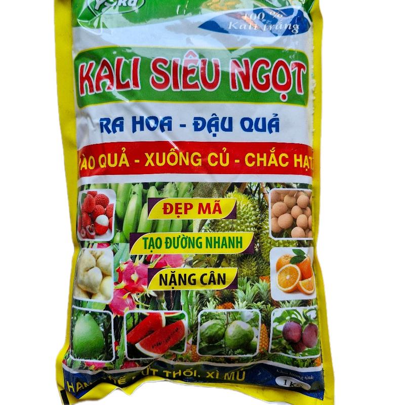 Túi 1kg kali trắng siêu ngọt nguyên liệu nhập ngoại giúp tạo đường nhanh, vào quả, xuống củ, chắc hạt, đẹp mã 1
