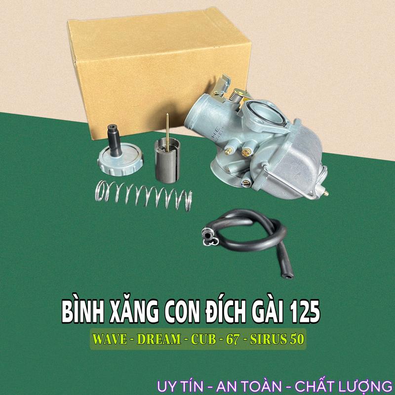 Bình xăng con đích gài 125 cho xe máy wave dream 67 Phụ Tùng