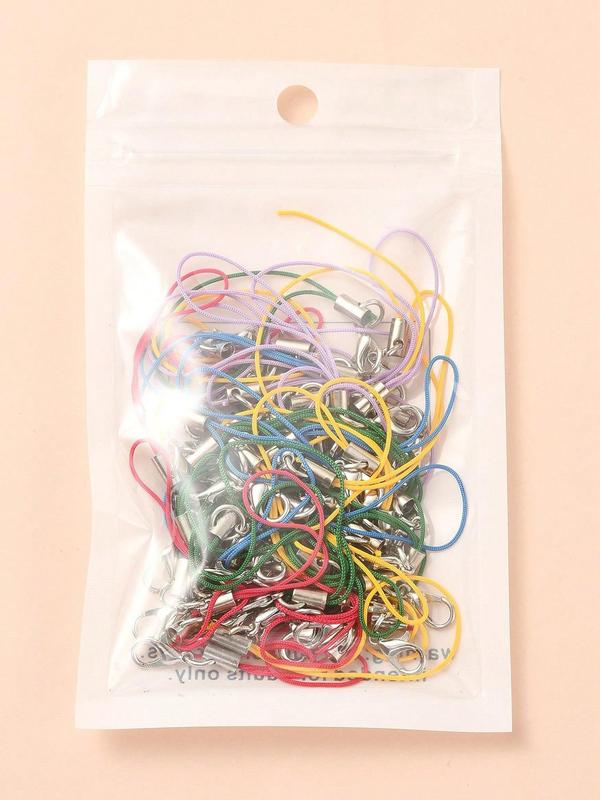 Mixed Color Plastic Phone Lanyard, Phone Hanging Rope, Fashionable Keychain for Women & Men, Suitable for Phone Boxes Diy Decoration 4