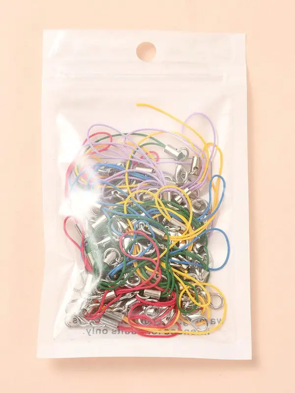 Mixed Color Plastic Phone Lanyard, Phone Hanging Rope, Fashionable Keychain for Women & Men, Suitable for Phone Boxes Diy Decoration 4