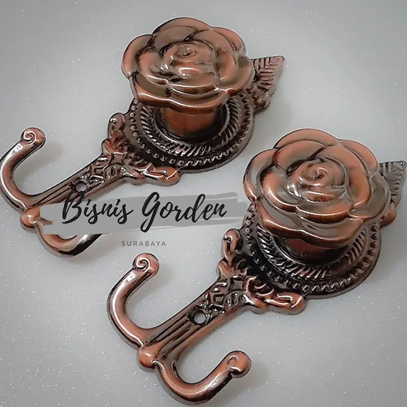 Hook Cantolan Tali Gorden HB 5 Motif Bungan Mawar Besi - Harga Satuan 2