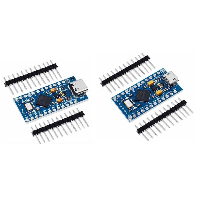 Pro Micro Module With 2 Row Pin Header ATmega32U4 5V/16MHz ...