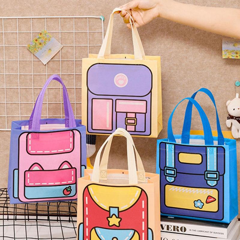 Product Introduction of Dopamine-Colored Tote Bag, Cute And High-Value Storage Bag For Children, Suitable For Holiday Gift Packaging 25