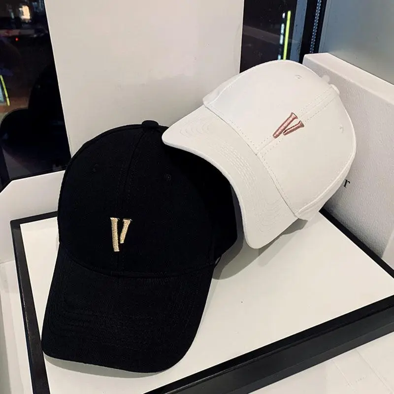 M001 Topi Bordir Huruf V Topi Baseball Topi Casual Topi Wanita Topi Golf Topi Unisex Topi Pria Topi Olahraga Topi Sport Topi Perempuan Caps Baby Baseball Dewasa Cap Anak