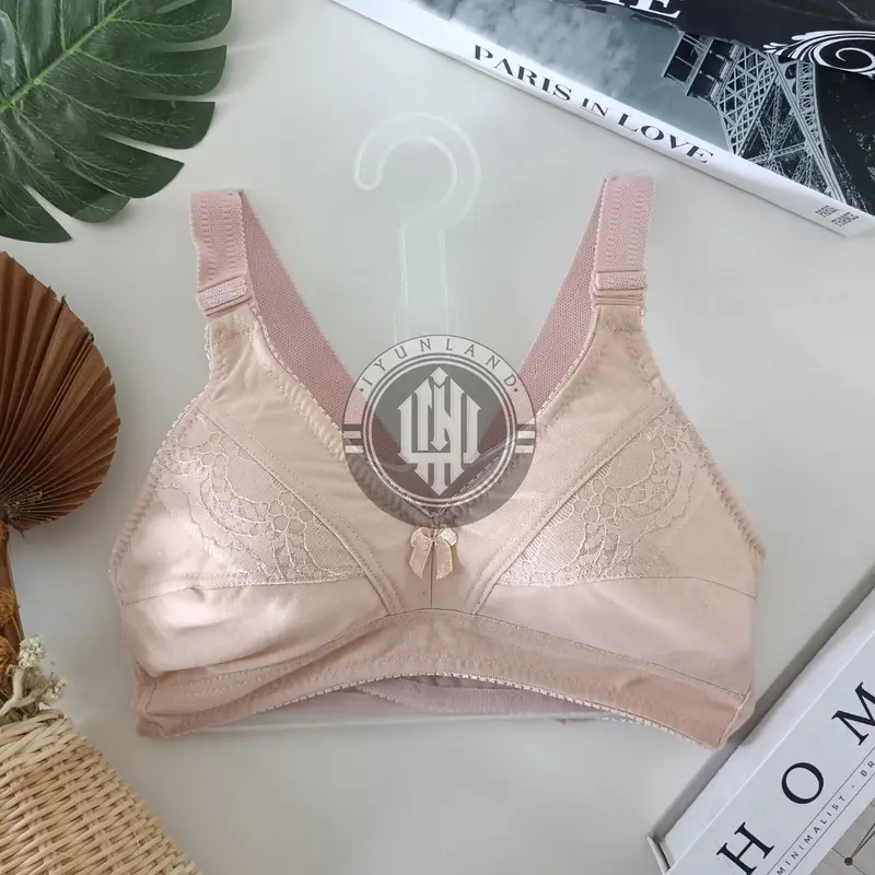 BH LOKAL MOTIF RENDA 3 PCS BH TANPA BUSA TANPA KAWAT CUP SEDANG KAIT 2 3
